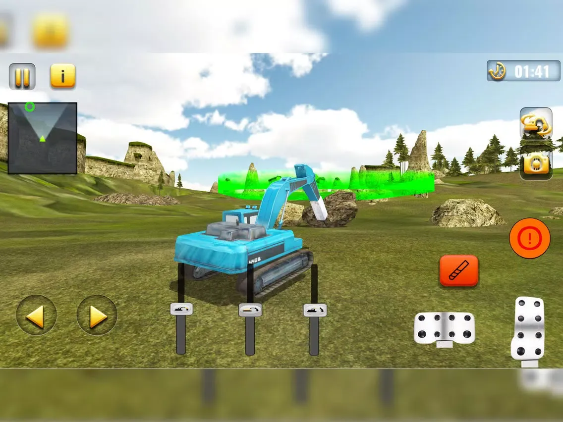Ảnh chụp màn hình của Sand Excavator Crane Simulator iPad 