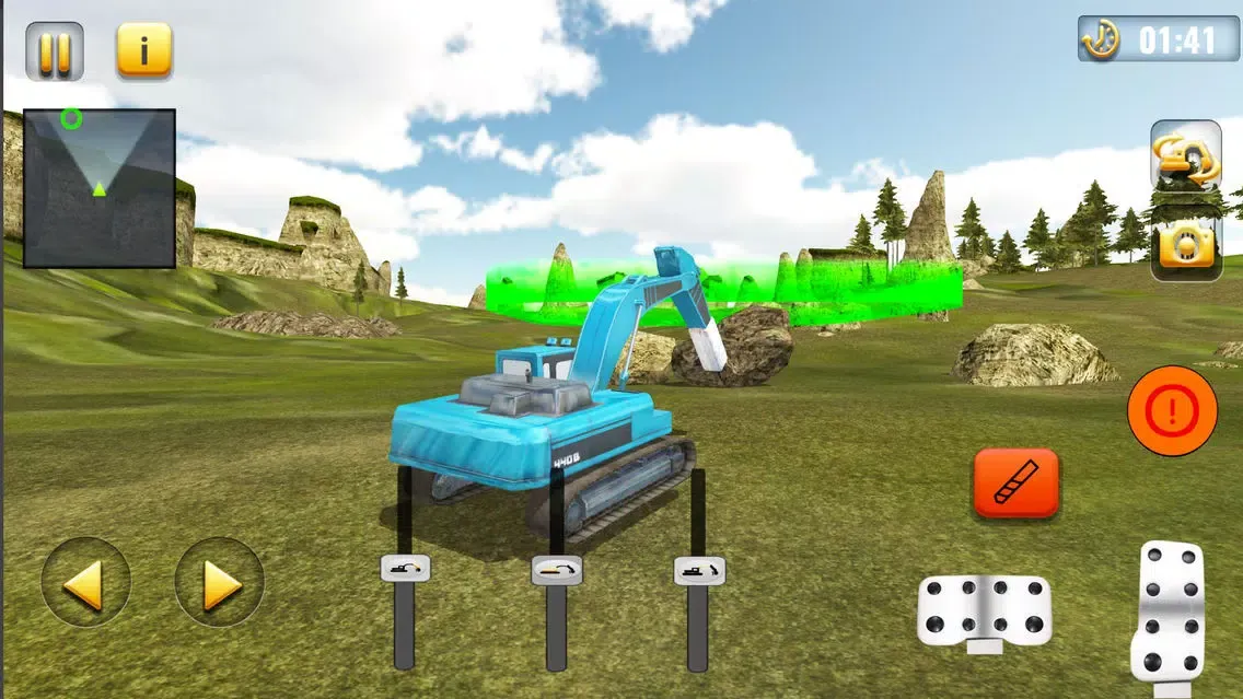 Ảnh chụp màn hình của Sand Excavator Crane Simulator