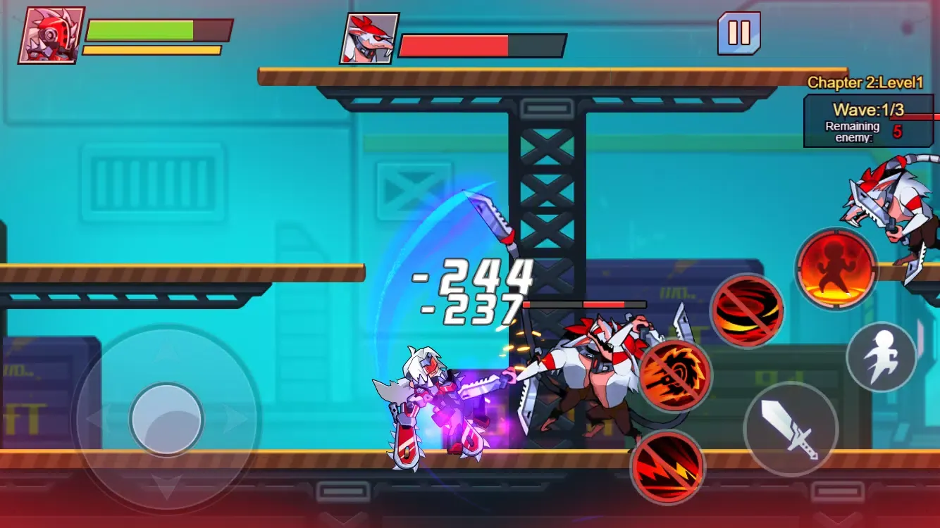 Tangkapan layar Steel Warriors