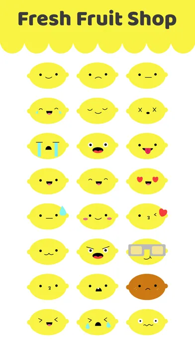 Cute Lemon Stickers應用截圖