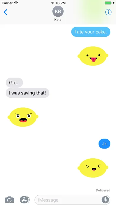 Cute Lemon Stickers應用截圖