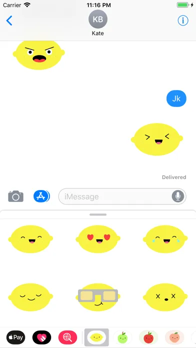 Cute Lemon Stickers應用截圖