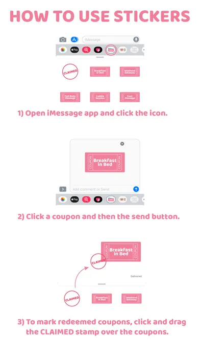 Скриншоты Love Coupon Stickers