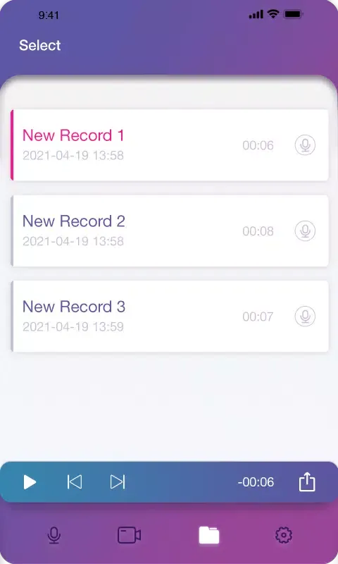 Скриншоты U Record