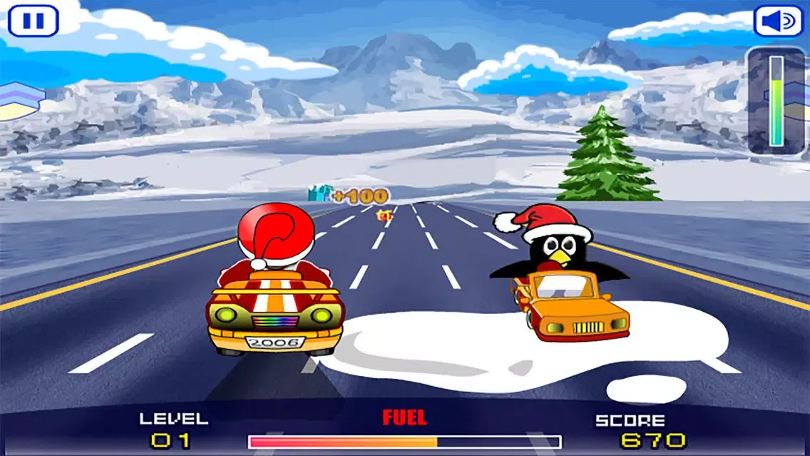 Santa Car Race － Christmas Gifts Collection应用截图