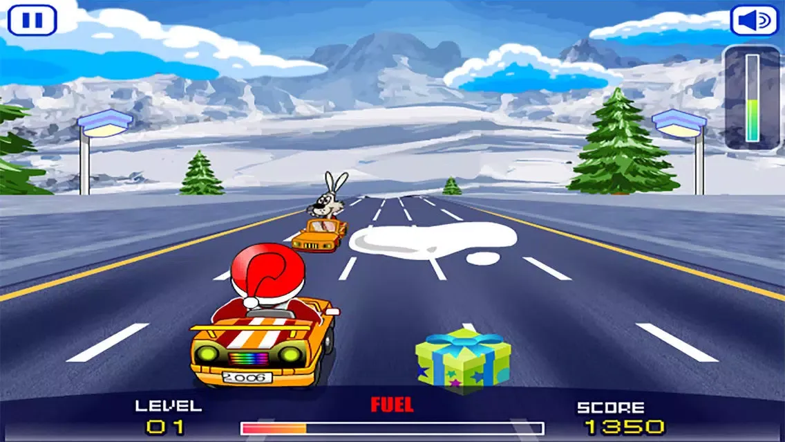 Santa Car Race － Christmas Gifts Collection应用截图