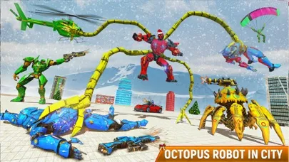Octopus Robot Car Game 3D- War Screenshots