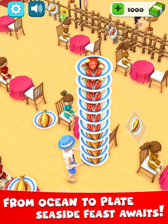 ภาพหน้าจอของ SeaSide Catcher Idle Clicker iPad 