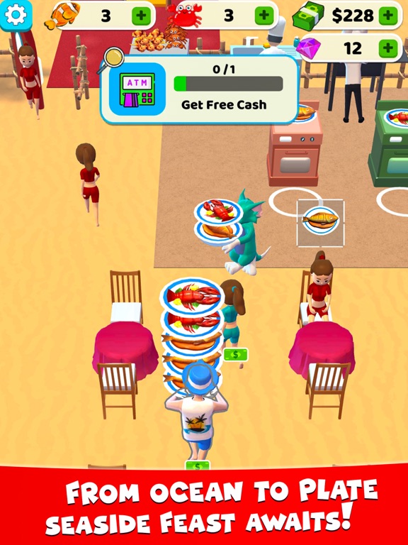 Screenshot di SeaSide Catcher Idle Clicker iPad 