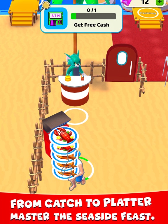 Screenshot di SeaSide Catcher Idle Clicker iPad 