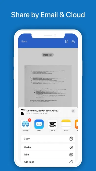 Screenshot di PDF Scanner Mobile