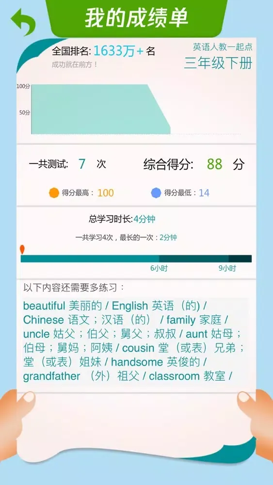 Capturas de tela do 闽教版小学英语 - 四年级英语上册