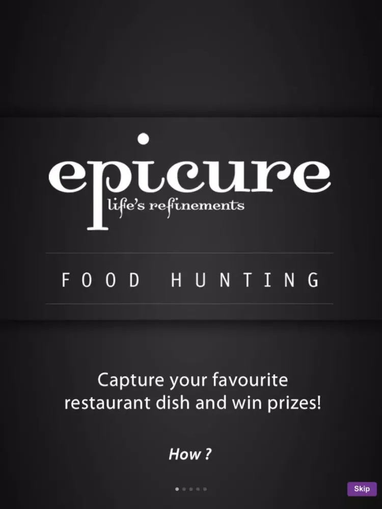 Capturas de tela do epicure Food Hunting iPad 