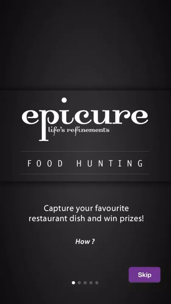Capturas de tela do epicure Food Hunting