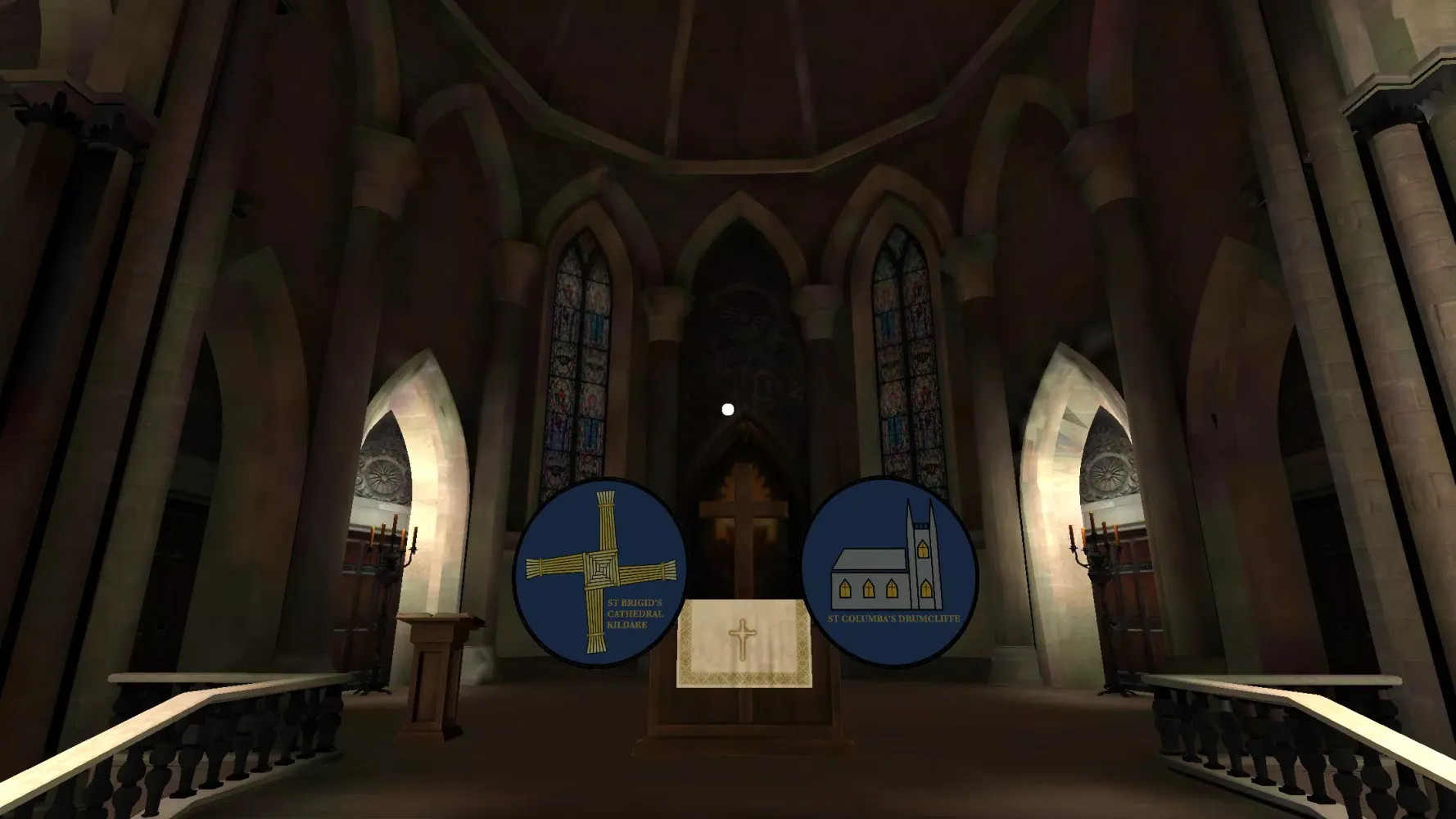 Tangkapan layar VR Ireland Church Tour