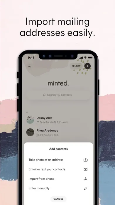 Capturas de pantalla de Minted: The Address Book