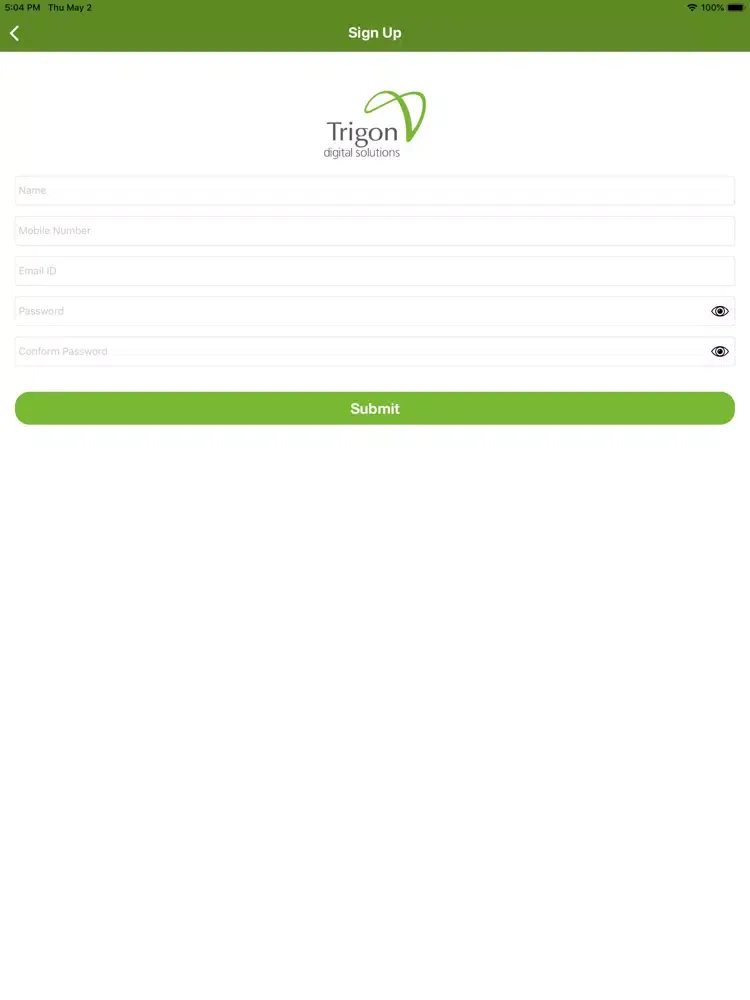 Trigon Loyalty iPad  Ekran Görüntüleri