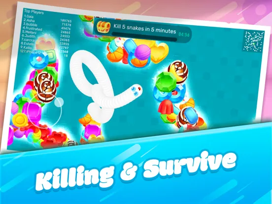 Tangkapan layar Worms Dash iPad 