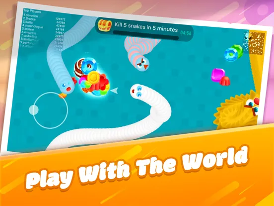 Tangkapan layar Worms Dash iPad 