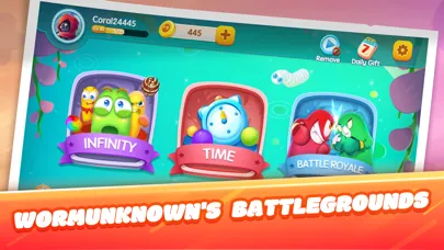 Tangkapan layar Worms Dash