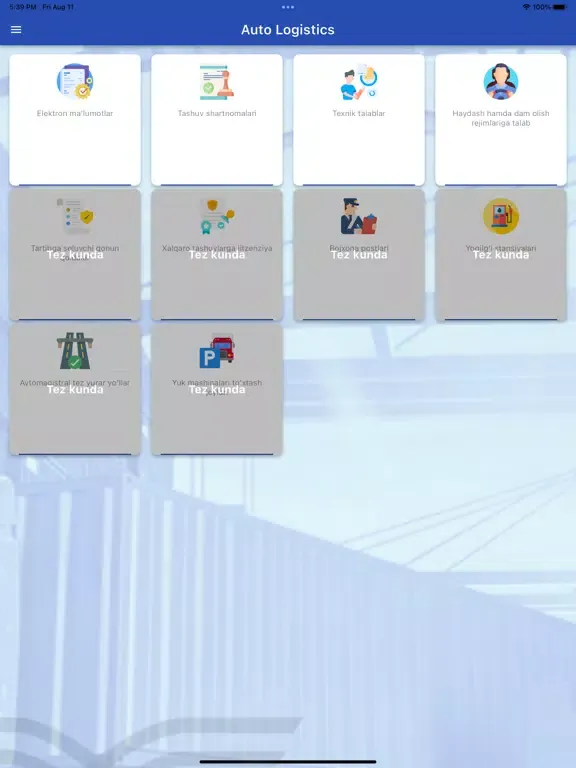 Zrzuty ekranu Auto Logistics iPad 