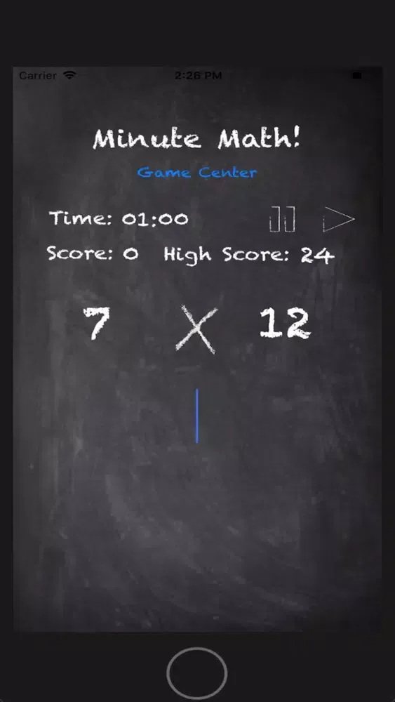 ภาพหน้าจอของ Minute Math!