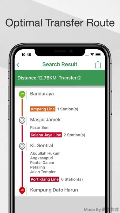 Capturas de pantalla de kuala Lumpur Metro Guide