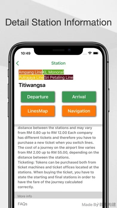 Capturas de pantalla de kuala Lumpur Metro Guide