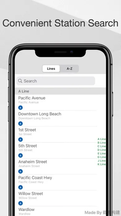 Captures d'écran de Los Angeles Metro Guide