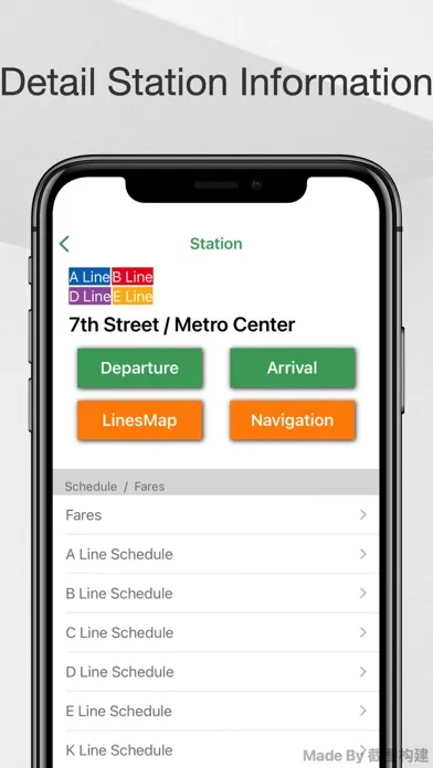 Captures d'écran de Los Angeles Metro Guide