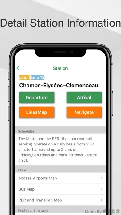 Ảnh chụp màn hình của Paris Metro Map & Routing