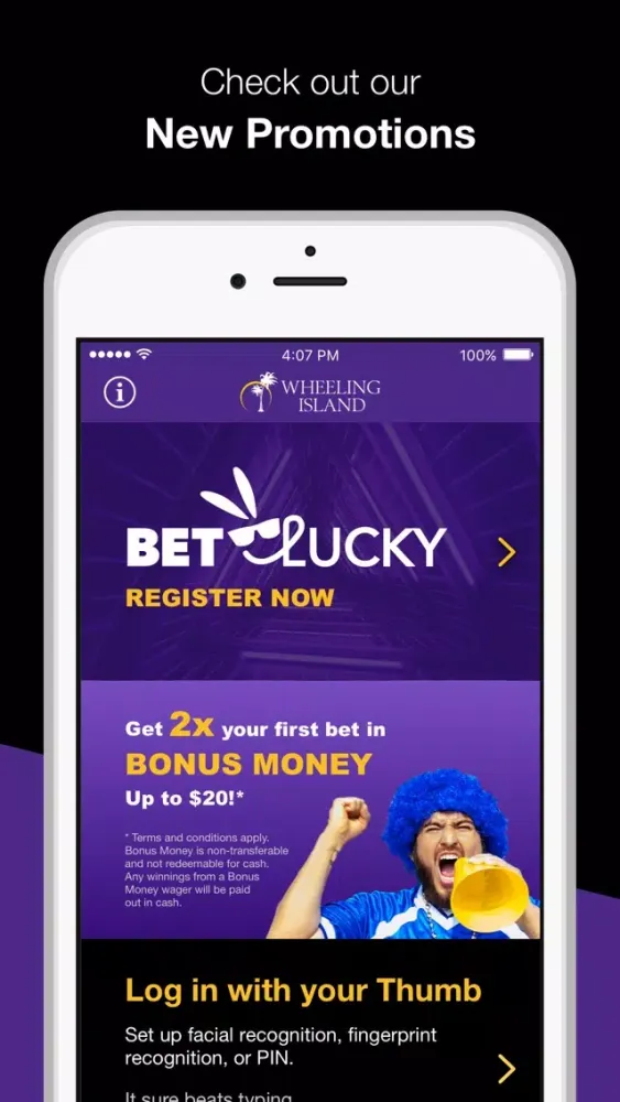 Wheeling BetLucky Sportsbook স্ক্রিনশট
