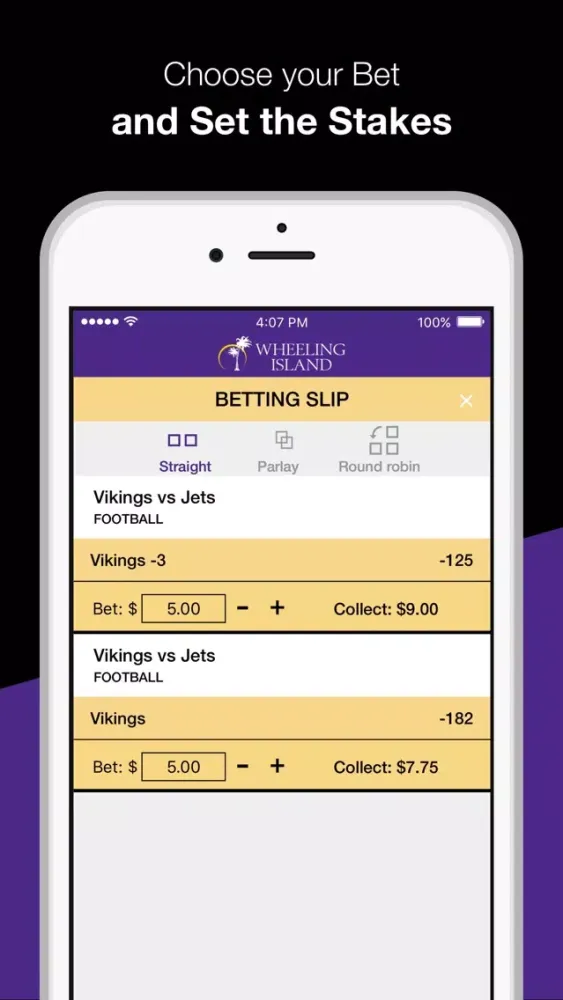 Wheeling BetLucky Sportsbook স্ক্রিনশট