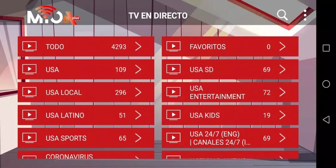 Capturas de pantalla de Mio Tv Plus