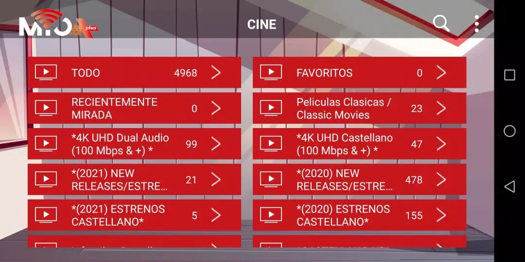Capturas de pantalla de Mio Tv Plus