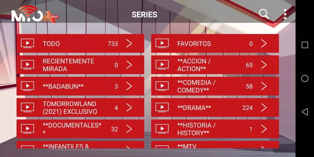 Capturas de pantalla de Mio Tv Plus