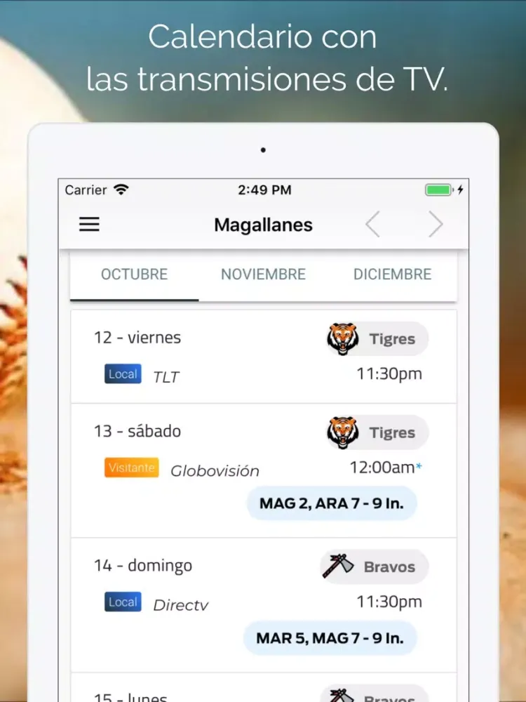 Magallanes 2019-2020 iPad  سکرین شاٹس