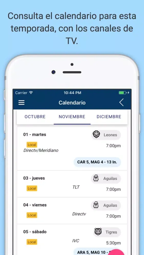 Magallanes 2019-2020 سکرین شاٹس