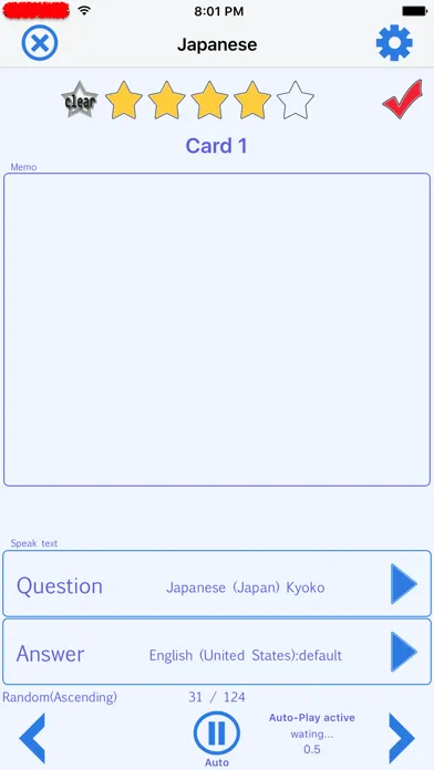 Voice Flashcards(Lite) -Memorize through listening سکرین شاٹس