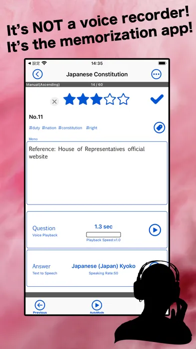 Capturas de pantalla de Voice Flashcards 2