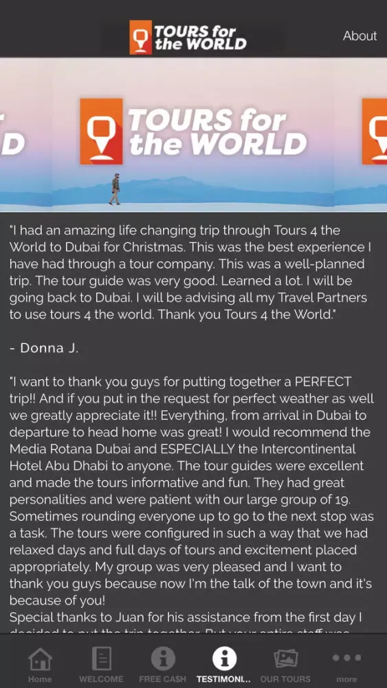 Tours for the World應用截圖