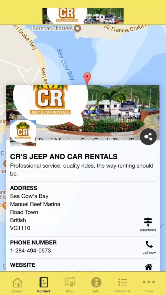Capturas de tela do CR'S Jeep and Car Rentals