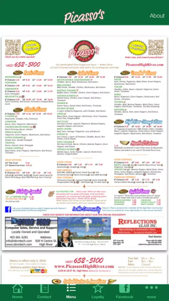PICASSO'S PIZZA স্ক্রিনশট