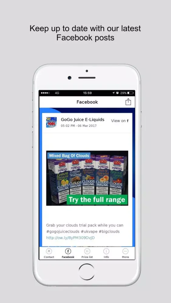 Capturas de tela do GoGo Juice Vape Liquids