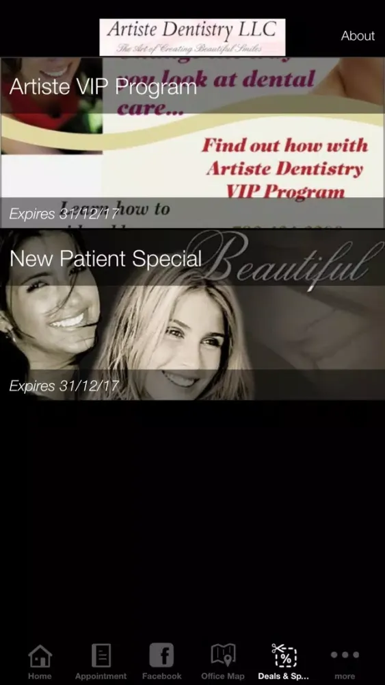 Artiste Dentistry LLC سکرین شاٹس