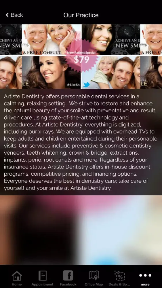 Artiste Dentistry LLC سکرین شاٹس