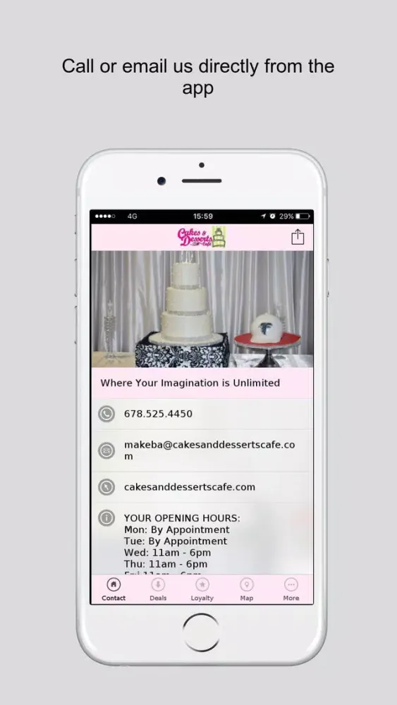 Capturas de pantalla de Cakes and Desserts Cafe