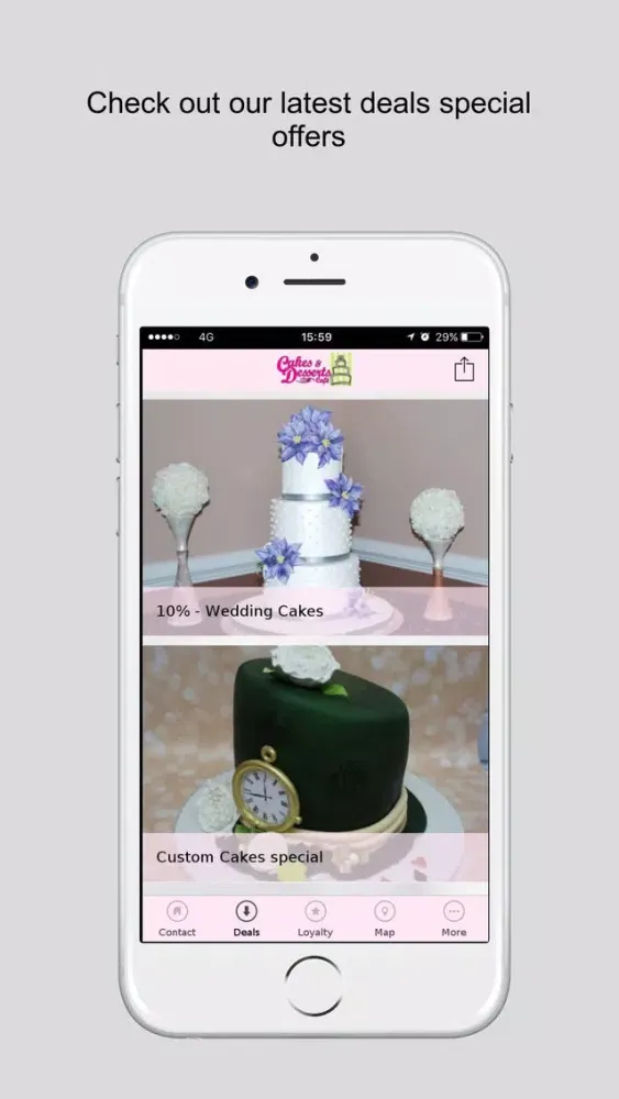 Capturas de pantalla de Cakes and Desserts Cafe