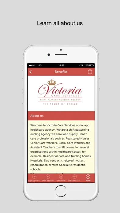 Victoria Care Services Screenshots