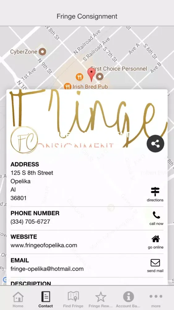ภาพหน้าจอของ Fringe Consignment